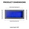 Black Wood Grain Shadow Box Frame with Acrylic Front - Royal Blue Suede Backing, 30 Sizes